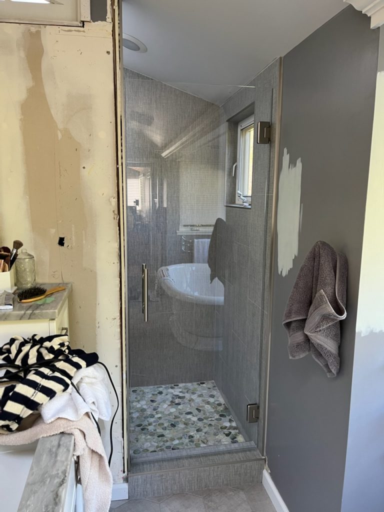 SINGLE DOOR SHOWER DOOR - Frameless