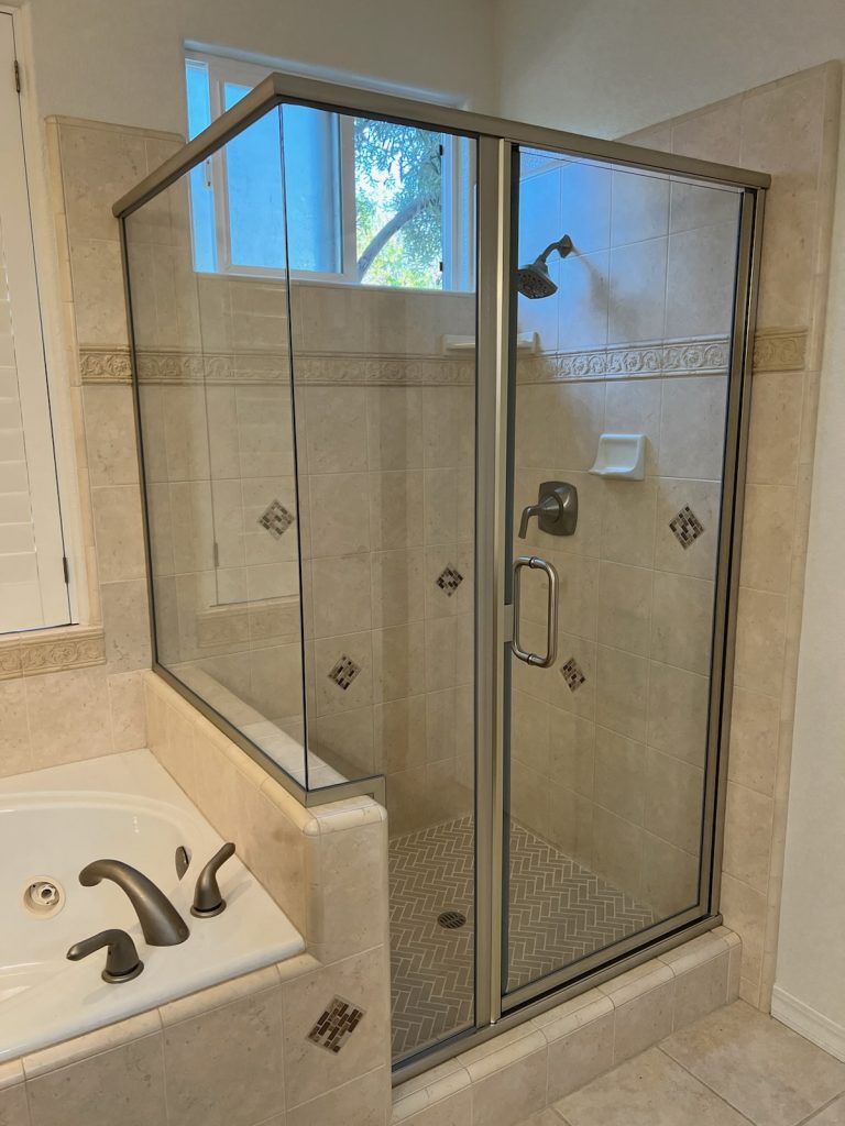 Framed 90 Degree Shower Door Framed 90 Degree Shower Door